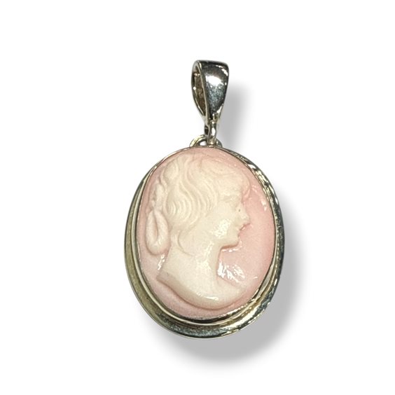 Anhänger Mandile 1922 Dame Cammei  in Silber Conchiglia 2MCICM229 - 2MCICM229